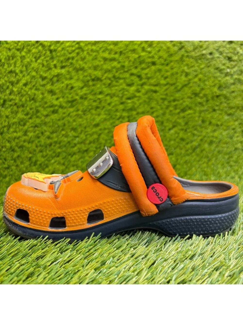 Crocs Classic Clog x Naruto Shippuden Boys Size 13C Orange Beach Outdoor Sandals